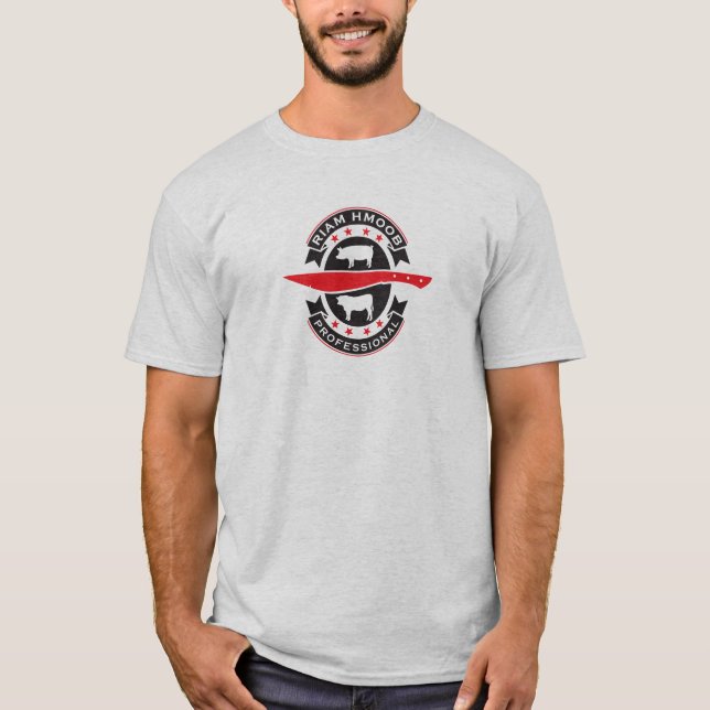 Hmoob Knife Riam Hmoob T-Shirt (Front)