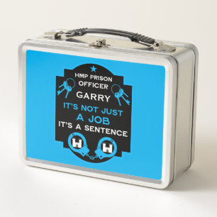 HMP Prison Officer Metal Lunch Box