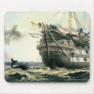 HMS Agamemnon laying the original Atlantic cable, Mouse Pad