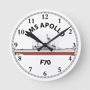 HMS APOLLO - F70 - LEANDER ORIG ROUND CLOCK