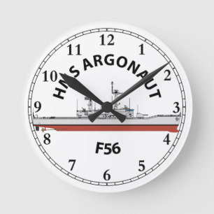 HMS ARGONAUT - F56 - LEANDER ORIG  ROUND CLOCK