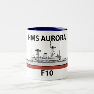 HMS Aurora, Orig config Two-Tone Coffee Mug