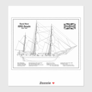 HMS Beagle Tall Ship - Ship Blueprint BD