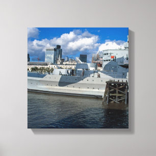 HMS Belfast London Canvas Print