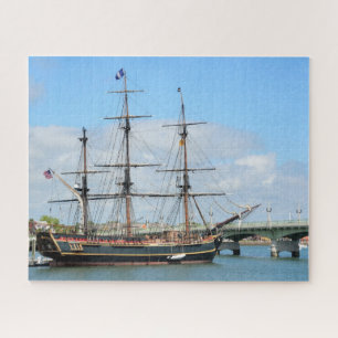 HMS Bounty Galleon Ship Glossy Poster Jigsaw Puzzle