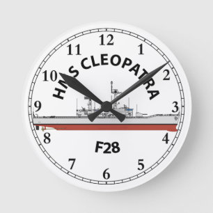 HMS CLEOPATRA - F28 - LEANDER ORIG  ROUND CLOCK