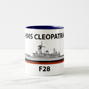 HMS Cleopatra, seacat Two-Tone Coffee Mug