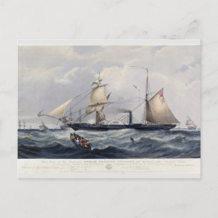 HMS Cyclops Frigate 1839 Postcard