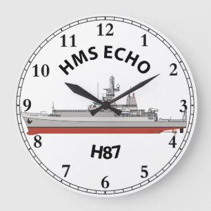 HMS ECHO - ECHO CLASS - H87 LARGE CLOCK