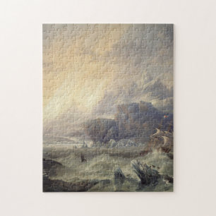 HMS Erebus Terror Antarctic John Wilson Carmichael Jigsaw Puzzle