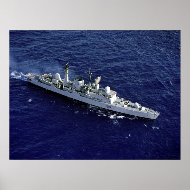 HMS Glasgow (D-88) Poster (Front)