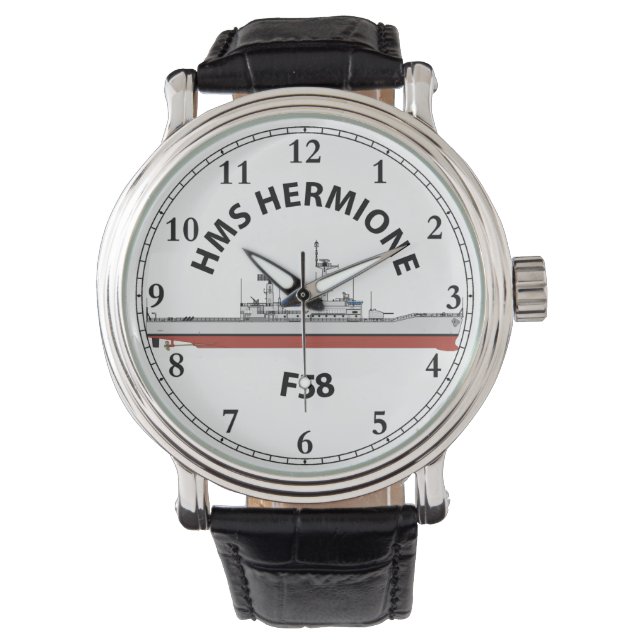 HMS HERMIONE - F58 - LEANDER ORIG WATCH (Front)