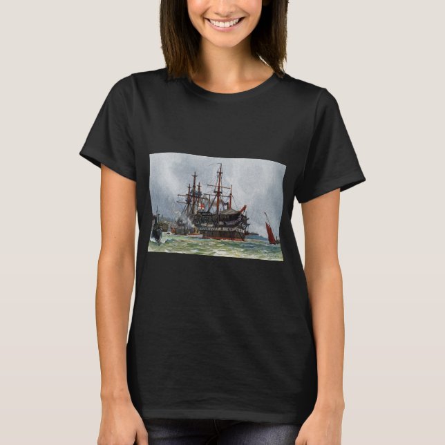 HMS Implacable a 74-gun third-rate ship T-Shirt (Front)