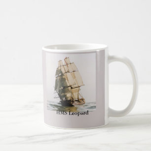 HMS Leopard Warship Coffee Mug