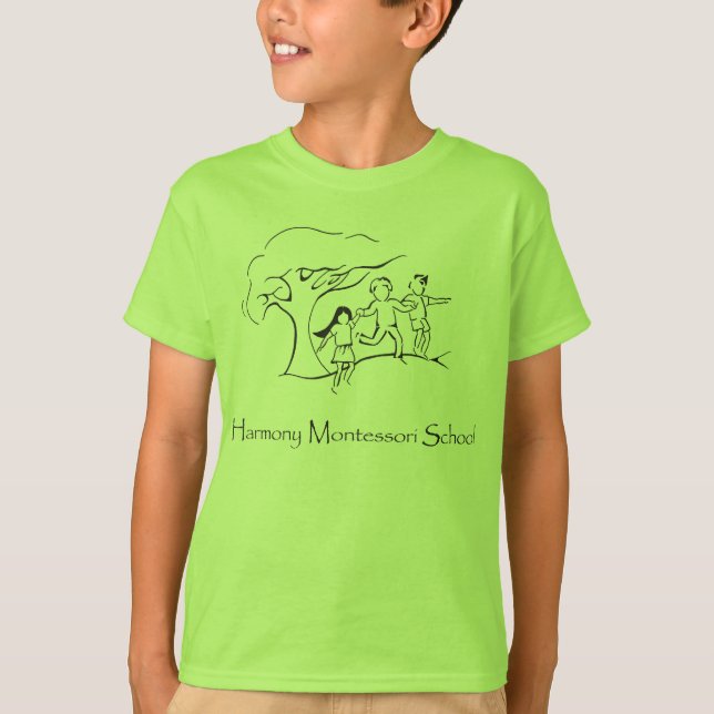 HMS Logo on Colour T-Shirt (Front)