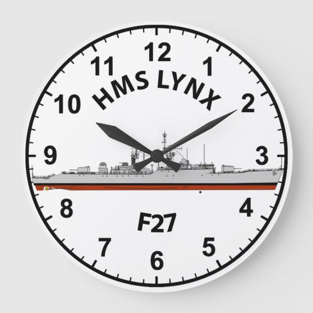 HMS LYNX TYPE 41 F27 LARGE CLOCK (Front)