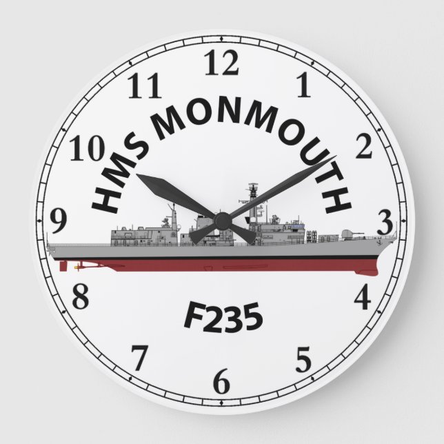 HMS MONMOUTH - F235 - TYPE 23 LARGE CLOCK (Front)