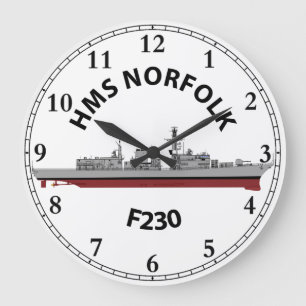 HMS NORFOLK - TYPE 23 LARGE CLOCK
