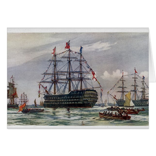 HMS Queen Battleship 1839 (Front Horizontal)
