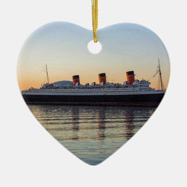 HMS Queen Mary Ceramic Ornament (Front)