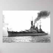 HMS Renown - Vintage Nautical Battlecruiser
