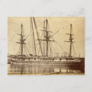 HMS Scylla - 19th Century Royal Navy Warship Postcard