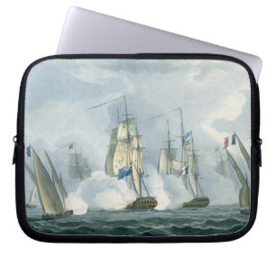 HMS Sirius, Captain Rowse engaging a French Squadr Laptop Sleeve