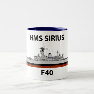 HMS Sirius, seacat Two-Tone Coffee Mug