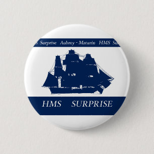 hms surprise, tony fernandes 2 inch round button