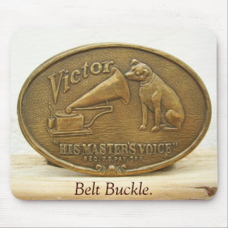 HMV, VICTOR, Belt Buckle. Mouse Pad