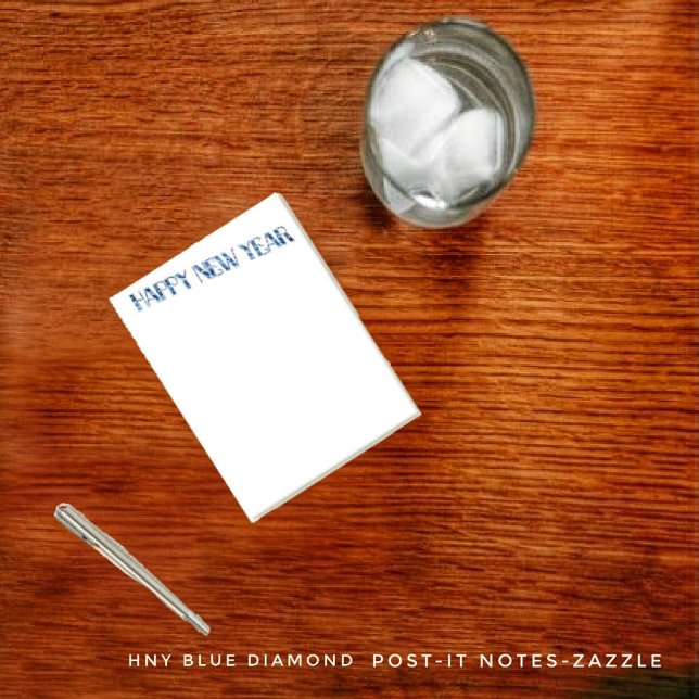 HNY Blue Diamond Post-It Notes (Creator Uploaded)