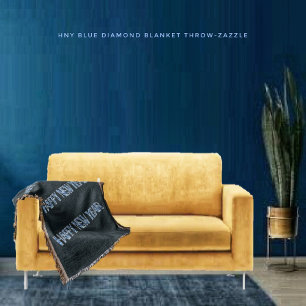 HNY-Blue Diamond Throw Blanket