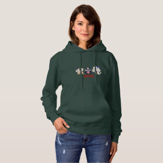 HNY Cute Animals Illustration Hoodie