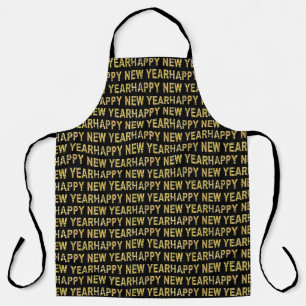 HNY Yellow-Gld Apron