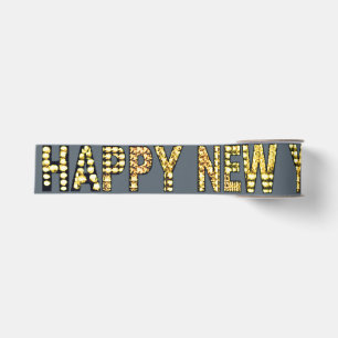 HNY-Yellow-Gld Grosgrain Ribbon