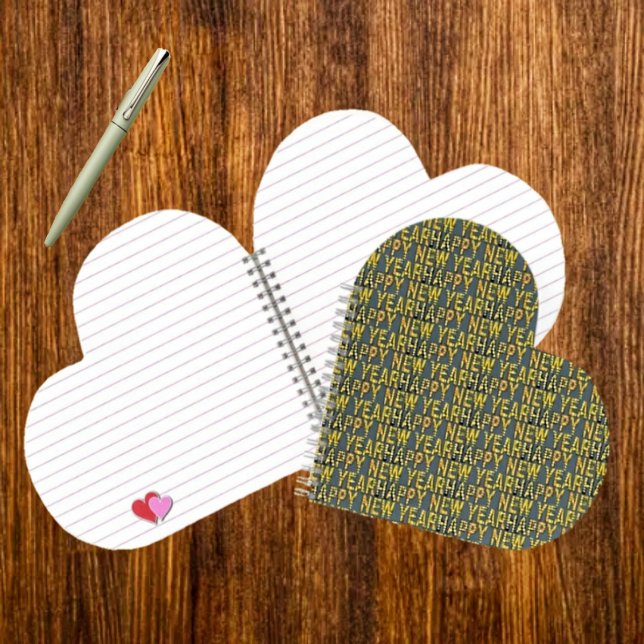 HNY Yellow-Gld Spiral Notebook (Keep notes in the progressive New Year, in your HNY Yellow-Gld Notebook!)