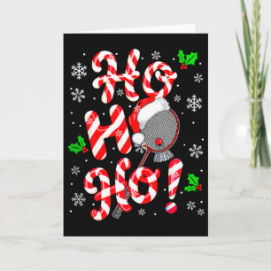 Ho3 Christmas Candies Lover Matching Badminton Pla Card