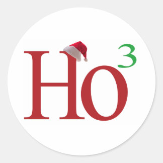 Ho3 ( Ho Ho Ho ) Classic Round Sticker
