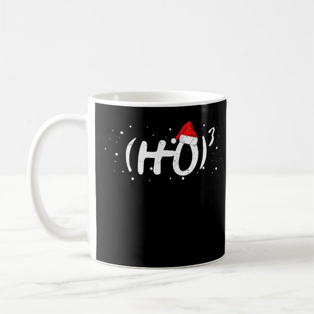 Ho 3 Christmas Math Teacher Students Funny Santa H Coffee Mug (Left)