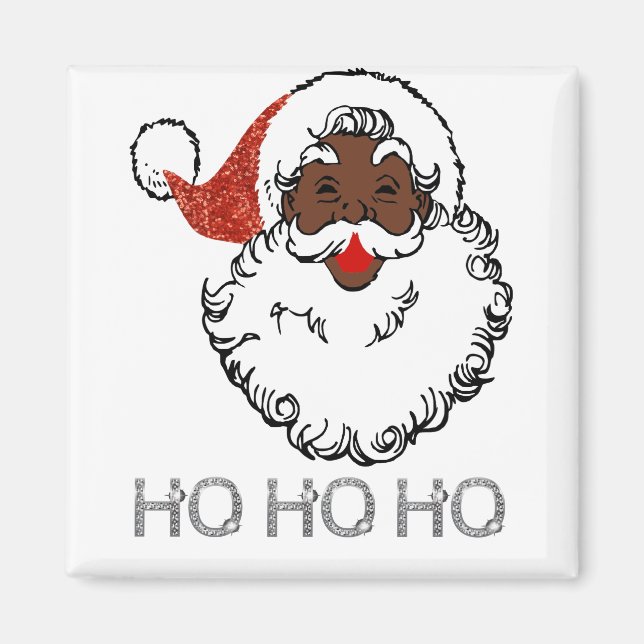ho black Santa Magnet (Front)
