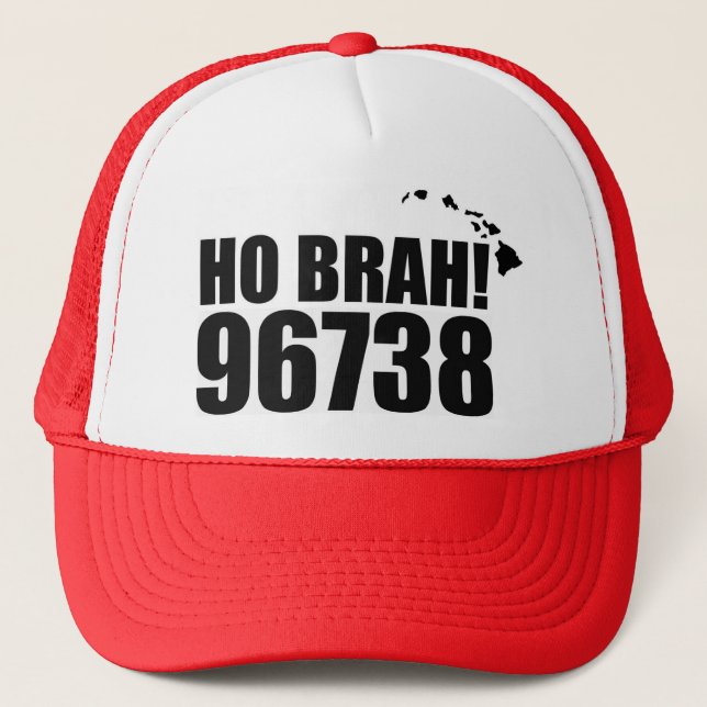 Ho Brah !..., Hawaii Zip Code Casquette 96738 Waik (Devant)