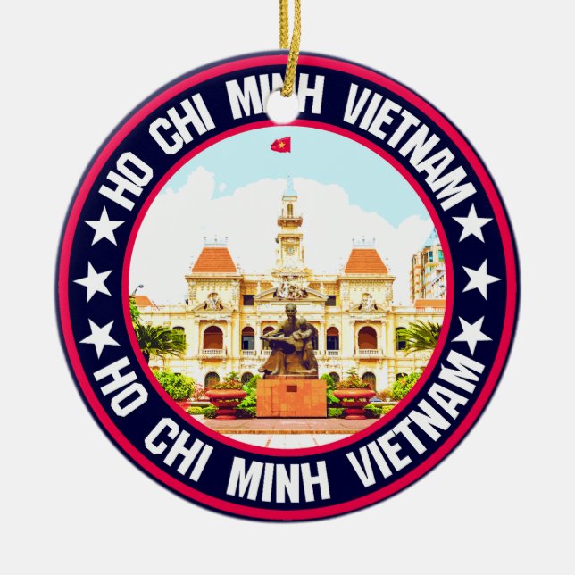 Ho Chi Minh                                        Ceramic Ornament (Front)