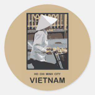 Ho Chi Minh City Vietnam Classic Round Sticker