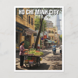 Ho Chi Minh City Vietnam Travel Postcard