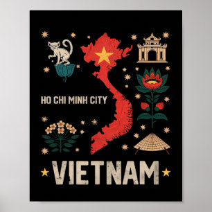 Ho Chi Minh City Vietnam Vacation Matching Family Poster