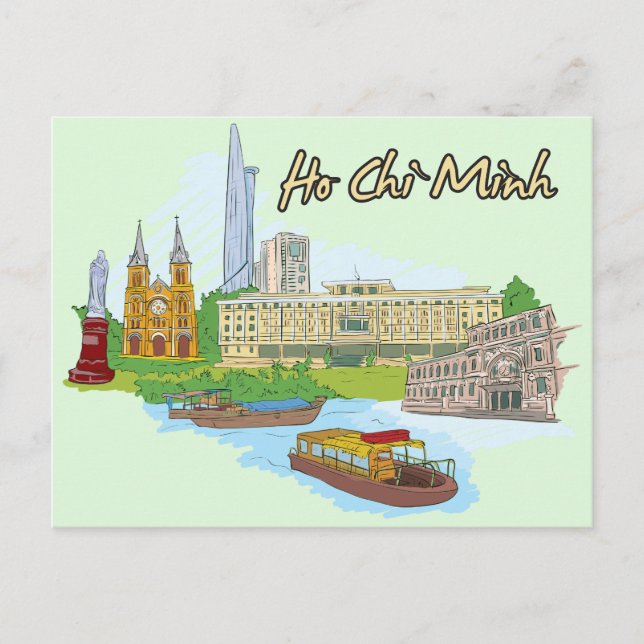 Ho Chi Minh Vietnam Postcard (Front)