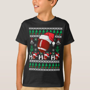 HO HO Football laid Christmas Sweat santa Hat