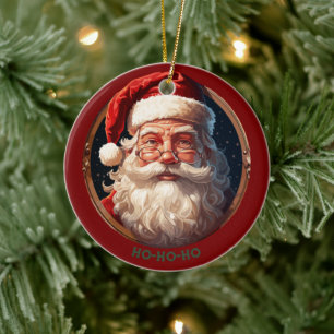 Ho Ho Happiness Ceramic Ornament