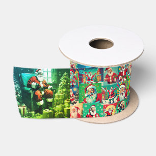 HO HO HELP satin ribbon