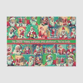 HO HO HELP tissue paper